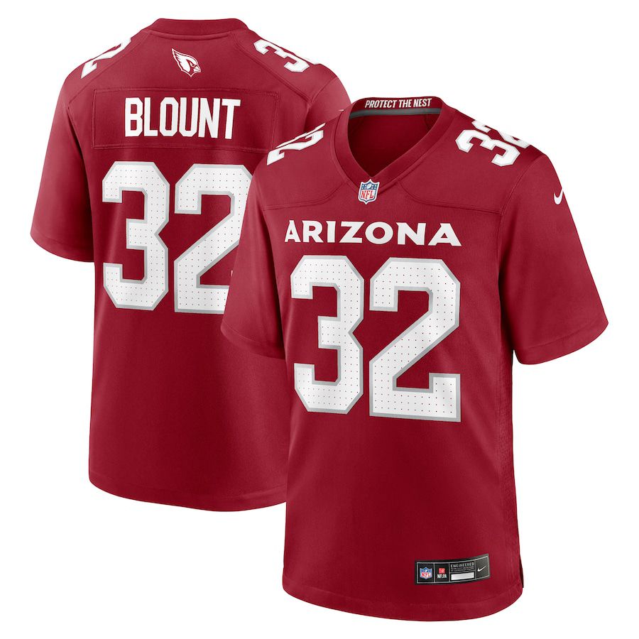 Men Arizona Cardinals #32 Joey Blount Nike Cardinal Game NFL Jersey